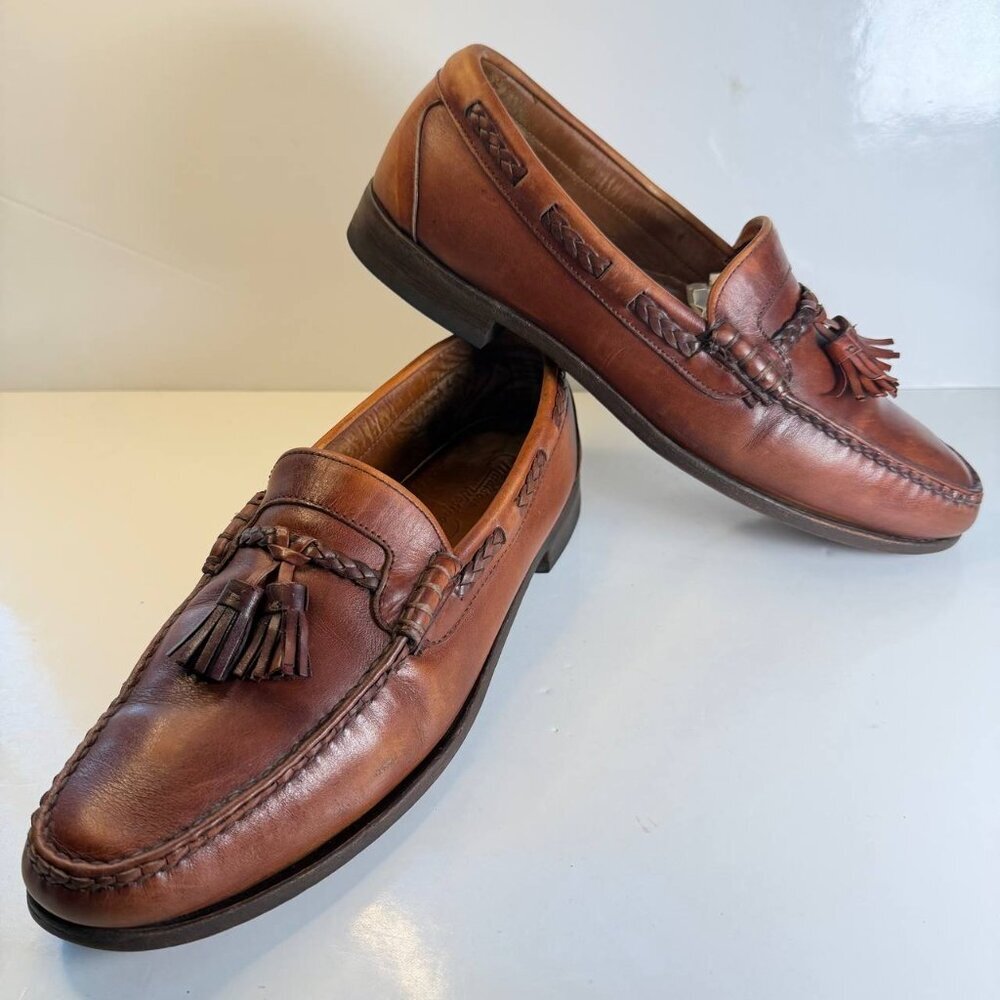 Madison Westport Leather Tassel Loafers – Made in USA – Good Condition - US 12